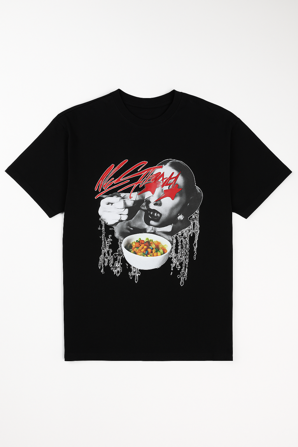 Mens Tshirt - Oversized Breakfast Tee