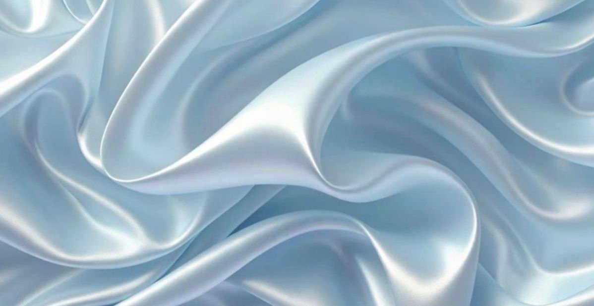 Light blue satin silk